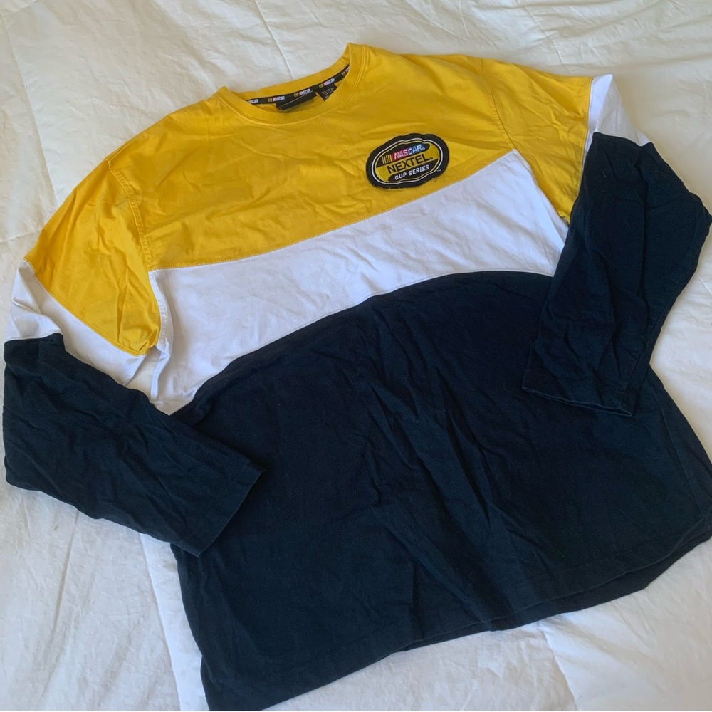 NASCAR Black/Yellow/White Long Sleeve